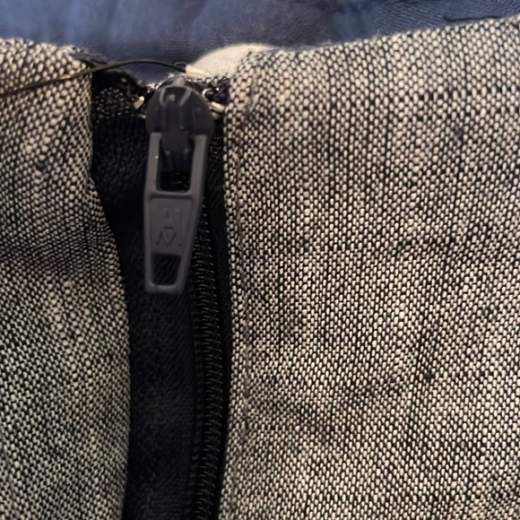 Lucca Wide Leg Navy Linen Retro Buckle XS Pants - Picture 7 of 7